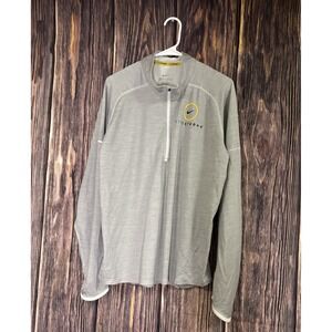 Nike Livestrong Jacket Mens Large Gray 1/4 Zip Running Training Activewear